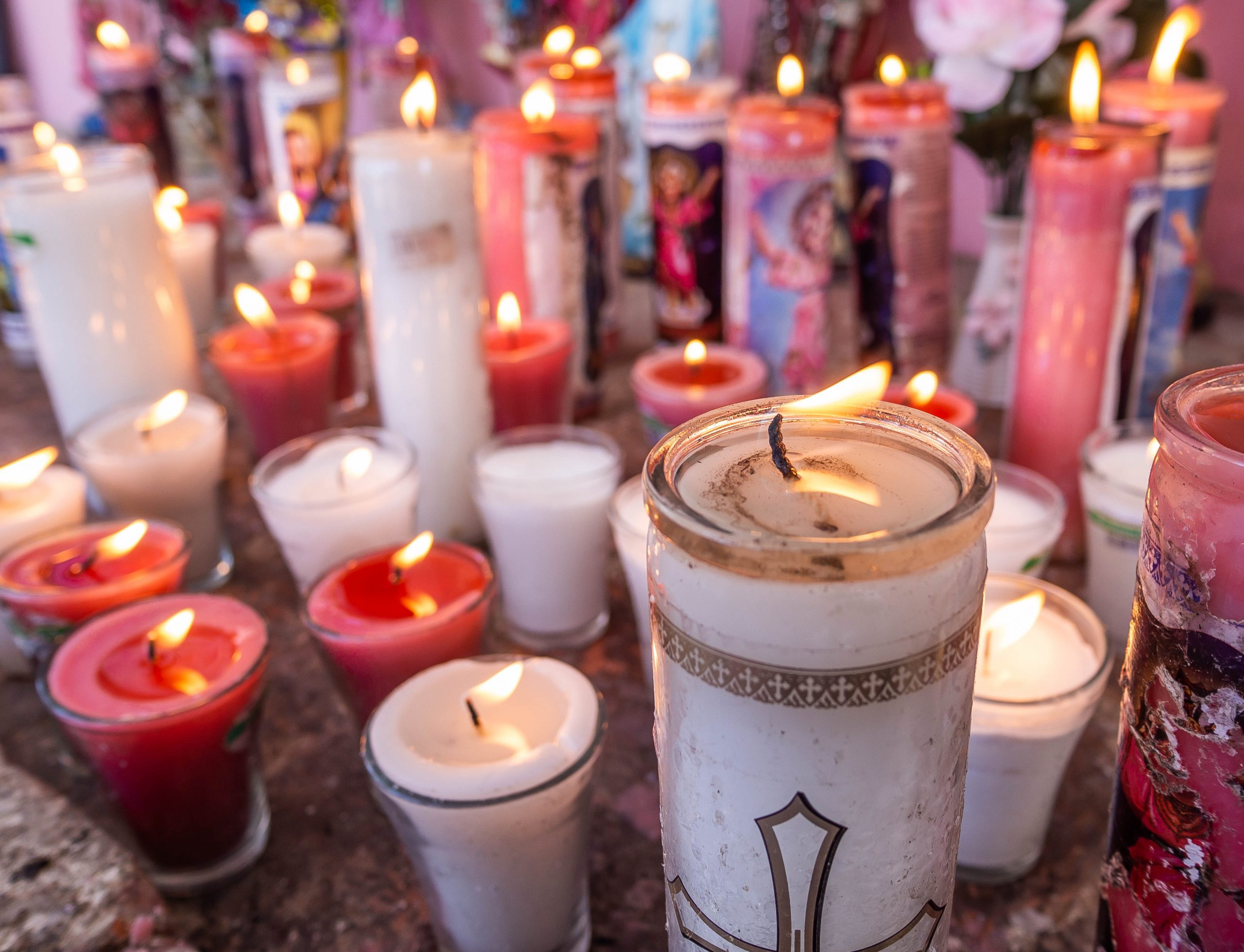Candles at an altar